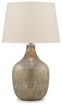 Load image into Gallery viewer, Mari - Glass Table Lamp  - Gray / Gold Finish
