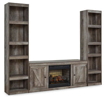 Load image into Gallery viewer, Wynnlow - 3-Piece Entertainment Center With Electric Fireplace - Gray
