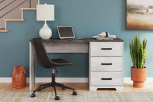 Load image into Gallery viewer, Shawburn - Home Office Desk - White / Dark Charcoal Gray
