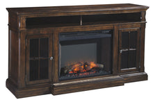 Load image into Gallery viewer, Roddinton - XL TV Stand w/Fireplace Option - Dark Brown
