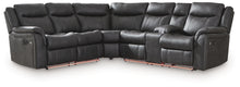 Load image into Gallery viewer, Sultan Meadow - 2-Piece Reclining Sectional - Carbon
