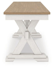 Load image into Gallery viewer, Purlaney - Large Dining Room Bench - Antique White / Natural
