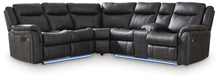 Load image into Gallery viewer, Sultan Meadow - 2-Piece Reclining Sectional - Carbon
