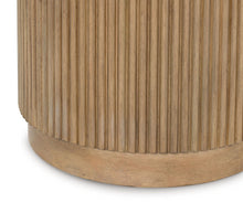 Load image into Gallery viewer, Camdill - Round End Table - Light Brown / White
