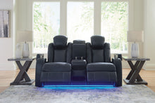 Load image into Gallery viewer, Fyne-dyme - Power Reclining Loveseat With Console/Adj Hdrst
