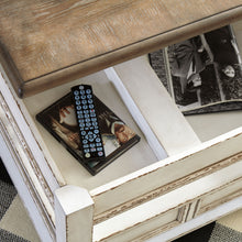 Load image into Gallery viewer, Realyn - Lift Top Cocktail Table - White / Brown
