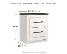 Load image into Gallery viewer, Gerridan - Two Drawer Night Stand - White / Gray
