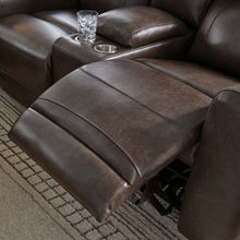 Load image into Gallery viewer, Crossplex - Power Reclining Loveseat / Console / Adjustable Headrest - Smoke
