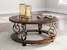 Load image into Gallery viewer, Frallyn - Round Cocktail Table - Dark Brown
