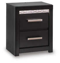 Load image into Gallery viewer, Shoralli - Two Drawer Night Stand - Black
