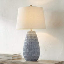 Load image into Gallery viewer, Kaidins - Ceramic Table Lamp - White / Blue
