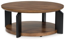 Load image into Gallery viewer, Kraeburn - Round Cocktail Table - Brown / Black
