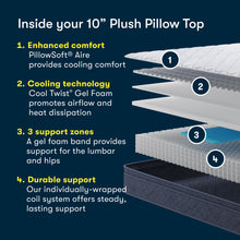 Load image into Gallery viewer, Five Star Mattress - Sleep to Go 10" Plush Pillow Top Mattress in a Box
