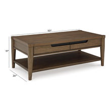Load image into Gallery viewer, Roanhowe - Rectangular Cocktail Table - Brown
