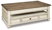 Load image into Gallery viewer, Realyn - Lift Top Cocktail Table - White / Brown
