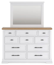 Load image into Gallery viewer, Ashbryn - Dresser And Mirror - White / Natural
