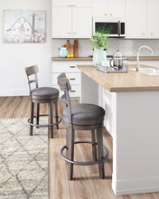 Load image into Gallery viewer, Caitbrook - UPH Swivel Barstool  - Gray
