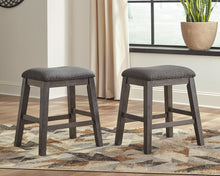 Load image into Gallery viewer, Caitbrook - Upholstered Stool (Set of 2) - Gray
