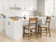 Load image into Gallery viewer, Cabalynn - Upholstered Barstool (Set of 2) - Oatmeal / Light Brown
