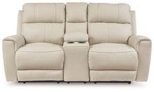 Load image into Gallery viewer, Dahlmoore - Dbl Power Reclining Loveseat With Console - Almond
