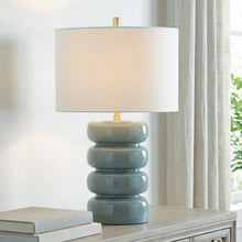 Load image into Gallery viewer, Clayard - Ceramic Table Lamp - Gray Blue

