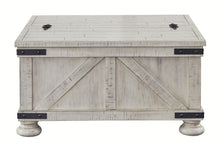 Load image into Gallery viewer, Carynhurst - Cocktail Table with Storage - Whitewash
