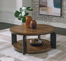Load image into Gallery viewer, Kraeburn - Round Cocktail Table - Brown / Black

