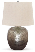 Load image into Gallery viewer, Magalie - Metal Table Lamp  - Antique Silver Finish
