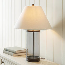 Load image into Gallery viewer, Junrow - Glass Table Lamp - Clear / Brown
