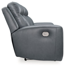 Load image into Gallery viewer, Mindanao - 2 Pc. - Power Reclining Sofa, Power Reclining Loveseat with Console - Steel
