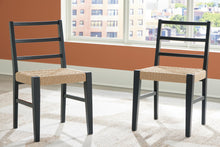 Load image into Gallery viewer, Isanti - Dining Room Side Chair (Set of 2) - Light Brown / Black
