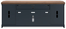 Load image into Gallery viewer, Landocken - XL TV Stand W/Fireplace Option - Brown / Blue
