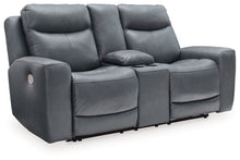 Load image into Gallery viewer, Mindanao - 2 Pc. - Power Reclining Sofa, Power Reclining Loveseat with Console - Steel
