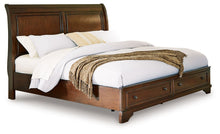 Load image into Gallery viewer, Trellington - Queen Sleigh Storage Bed - Brown
