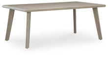 Load image into Gallery viewer, Cliff Trails - Rectangle Dining Table With Umbrella Option - Beige
