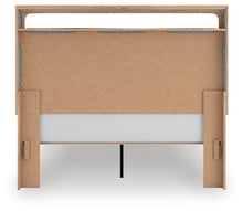 Load image into Gallery viewer, Kinlanni - 3 Pc. - Queen Upholstered Panel Bed With Roll Slats, Dresser And Mirror - Tan
