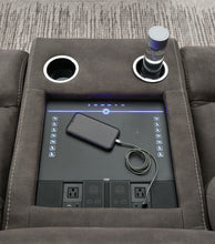 Load image into Gallery viewer, Hoopster - Zero Wall Power Recliner with Console 6 Pc Sectional - Gunmetal
