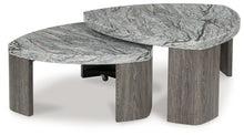 Load image into Gallery viewer, Surmour - Stacked Cocktail Table - Gray / Brown
