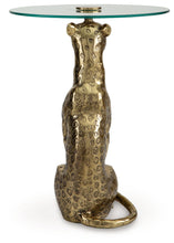 Load image into Gallery viewer, Vallain - Accent Table - Antique Gold Finish
