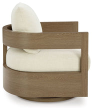 Load image into Gallery viewer, Serene Bay - Swivel Glider Chair With Cushion - Dark Brown / White
