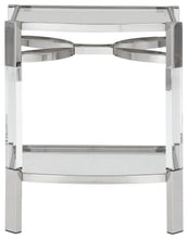Load image into Gallery viewer, Chaseton - Accent Table - Clear / Silver Finish
