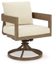 Load image into Gallery viewer, Serene Bay - Swivel Chair With Cushion (Set of 2) - Dark Brown / White
