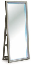 Load image into Gallery viewer, Evesen - Floor Standing Mirror With Storage - Champagne
