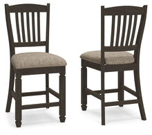 Load image into Gallery viewer, Tyler Creek - Upholstered Barstool (Set of 2) - Black / Grayish Brown
