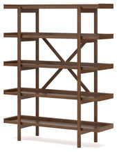 Load image into Gallery viewer, Lyncott - 3 Pc. - Home Office Desk, Chair, Bookcase - Brown
