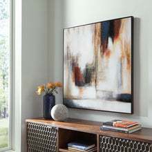 Load image into Gallery viewer, Pigeonford - Wall Art - White / Teal / Gold
