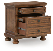 Load image into Gallery viewer, Zackaryn - Two Drawer Night Stand - Warm Brown
