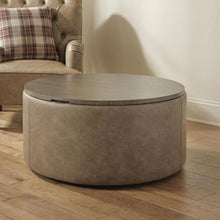 Load image into Gallery viewer, Bethanstone - Storage Ottoman - Warm Brown
