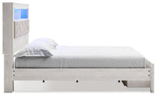 Load image into Gallery viewer, Altyra - King Upholstered Bookcase Bed With Storage - White
