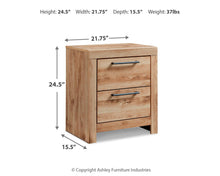 Load image into Gallery viewer, Hyanna - Two Drawer Night Stand - Tan Brown
